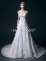2016 Satin A-Line Wedding Dress JS18