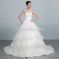 2016 Satin A-Line Wedding Dress JS20