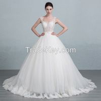 2016 Satin A-Line Wedding Dress JS21