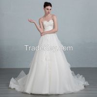 2016 Satin A-Line Wedding Dress JS24