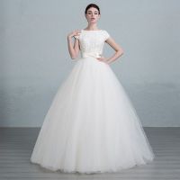 2016 Satin A-Line Wedding Dress JS26