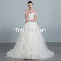 2016 Satin A-Line Wedding Dress JS29