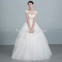 2016 Satin A-Line Wedding Dress JS28