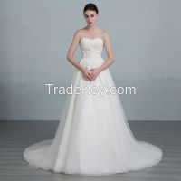 2016 Satin A-Line Wedding Dress JS30