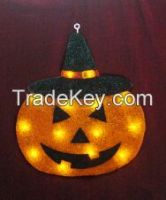 EVA&LED Halloween decorative lights, Pumpkin with black hat