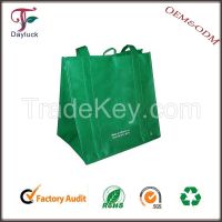 Folding fabric different color plastic shopping bag