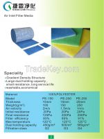 Polyester Paint Spray Booth Air Intake  Filter Media