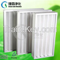 Small Resistance G3/g4 Synthetic Fibre Foldaway Pleated Panel Filters