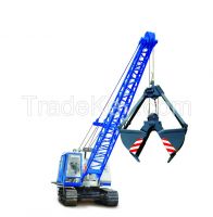 Excavator EO-4112A -1 with a grab bucket