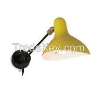 Fashion steel cover yellow wall lighting corrider lamp