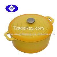 cast iron enamel cooking pot