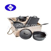wholesale cast iron cookware set camping accessories
