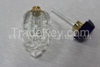 CRYSTAL PERFUME BOTTLE WITH GLASS STICK
