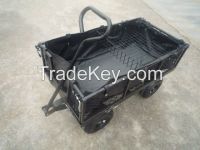 foldable garden cart with waterproof liner and mesh basket 1840