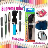 Supreme Mini Wired Selfie Stick, Cable Take Pole Selfie Stick