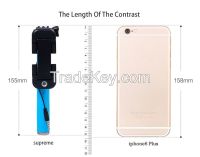 New Products 2015 Fashion Supreme Mini Wired Selfie Stick With Cable Take Pole Selfie Stick Monopod,foldable Stick Selfie 