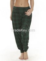 Tartan Check Print Harem Trousers