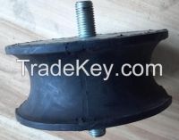 Buffer anti-vibration mount with groove on body