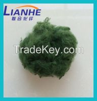 dope dyed solid dry regenaterated green color psf