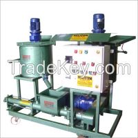 Electric cement grout pump system