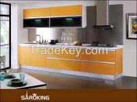 High Glossy Lacquered Kitchen Cabinet Custom Design