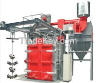 Iron foundry hook shot blasting machine