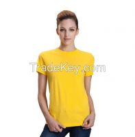 Wholesale Blank 100% combed cotton women t shirt for advertising