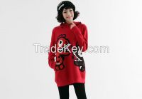 CUTE PULLOVER HOODED SWEATSHIRTS FOR WOMEN YS9901