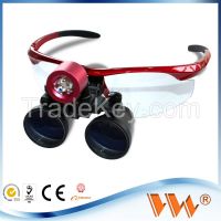 factory price 2.5 time 3.5 time dental loupe with light