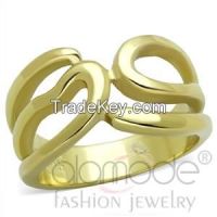 TK2036 Chic & Wavy Gold-Plated Stainless Steel Ring