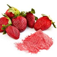 Wholesale Freeze Dried Strawberry Powder Natural Free Sample Strawberry Fruit Juice Powder