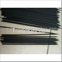 Dyed black U-shape bow bamboo flower sticks with waxed one end pointed for gardening