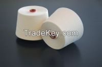 raw white 80/20 65/35 polyester cotton blended yarn