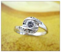 Silver Ring with CZ Stone