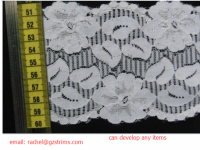 elastic lace/stretch lace/spandex lace#A16