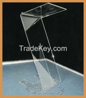 Z shape acrylic podium, 2015 new organic glass lectern