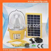 2015 China Manufacturer New Design Solar Lantern Lamp for Camping with Mobile Phone Charger and MP3