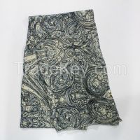 100% acrylic knitting scarf with printing for ladies
