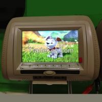 7"CAR TFT LCD HEADREST PILLOW MONITOR With DVD