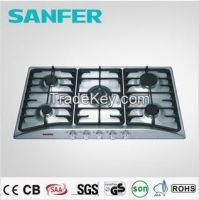 Stainless Steel Cooktop with 5 Burners