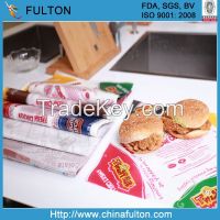 Factory Wholesale wet strength greaseproof hamburger wrapping paper