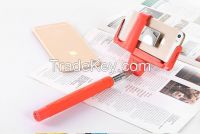 L Shape  monopod selfie sticks with mirror seperate clamp