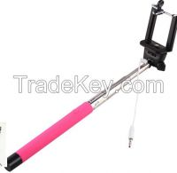 Monopods selfie sticks with cable