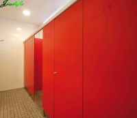 Toilet partition phenolic hpl panel red waterproof