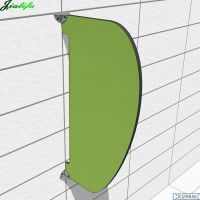 Urinal Partition Green Colored Paper Laminated Panel Manufacturer