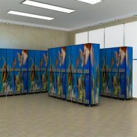 Gym locker compact hpl sheet digital printed creative