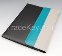 High quality B4 fashion tri folded pu leather file folder