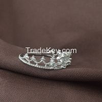 The Princess Bride Platina  Ring, Kisvi Manufacturer  925 Sterling Silv