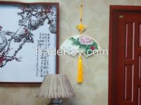 Plastic Landscaping Pattern Hanging Ornament With Chinoiserie