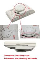 Beok mechanical heat cool 3 fan speed 2/4 pipes fan coil thermostat